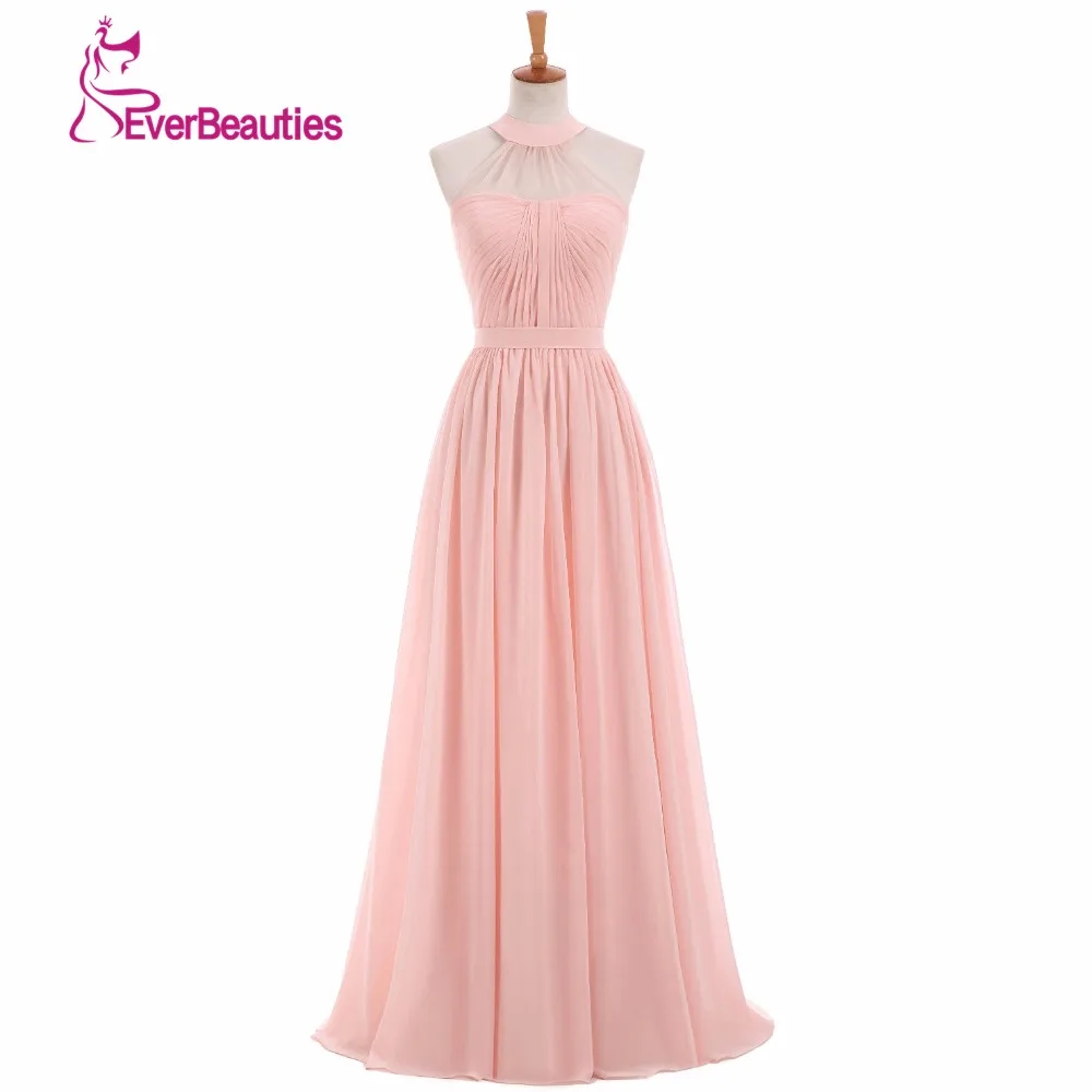 Frauen Licht Rosa Brautjungfer Kleid 2020 vestido de la dama de honor Party Kleid Hochzeit Prom Kleid für Brautjungfer