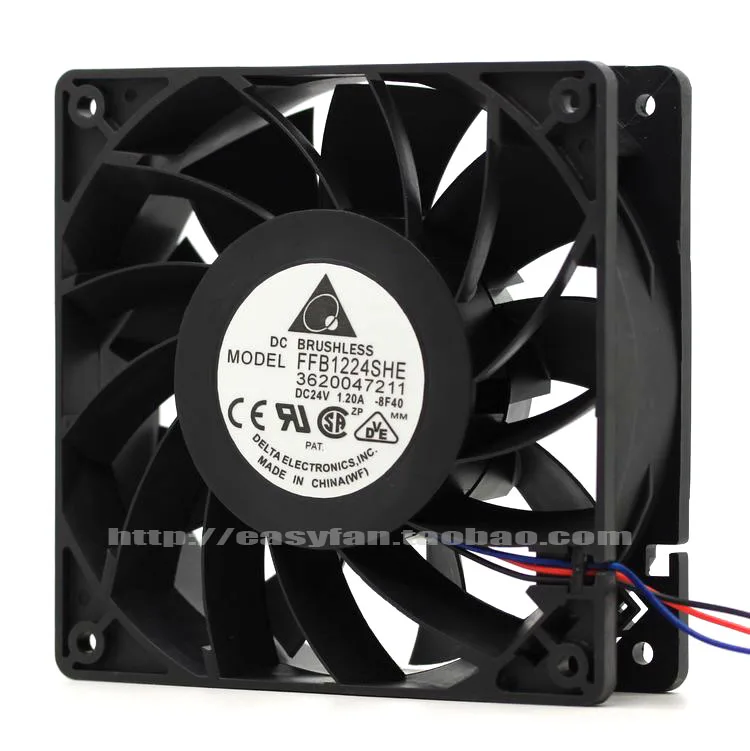 

NEW DELTA 12038 24V 1.2A FFB1224SHE 12CM frequency cooling fan