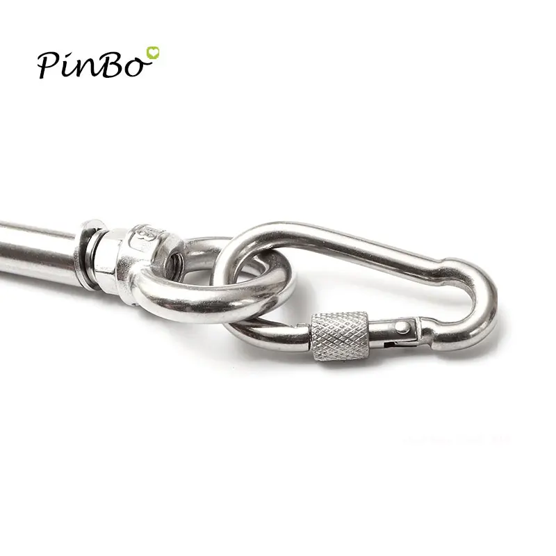 10 cái 304 thép Không gỉ Dây dia 7 mét Snap ONE M7 Hook Với Trục Vít khóa An Toàn-Chọn