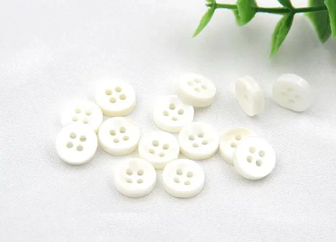 HOT!!! 100 pcs/lot 11mm fashion natural White mother of pearl shell button with 4 holes bowl shirt button Sewing Buttons