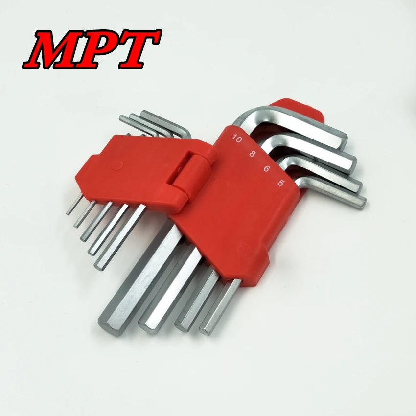 Mpt 9 أجزاء الكروم الفاناديوم الصلب القياسية الذراع عرافة وجع مجموعة T1.5-T10 ألين وجع مجموعة