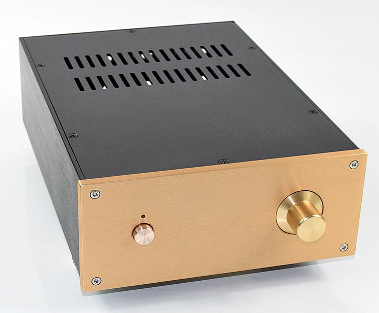 WA125 الألومنيوم ضميمة preamp هيكل السلطة حالة/مربع الحجم 308*222*91 ملليمتر