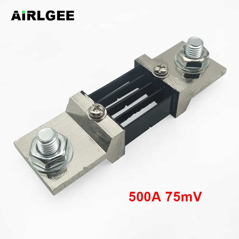 

1 шт. FL-2 500A 75мв постоянного тока шунтирующий резистор для Ампер панели метр