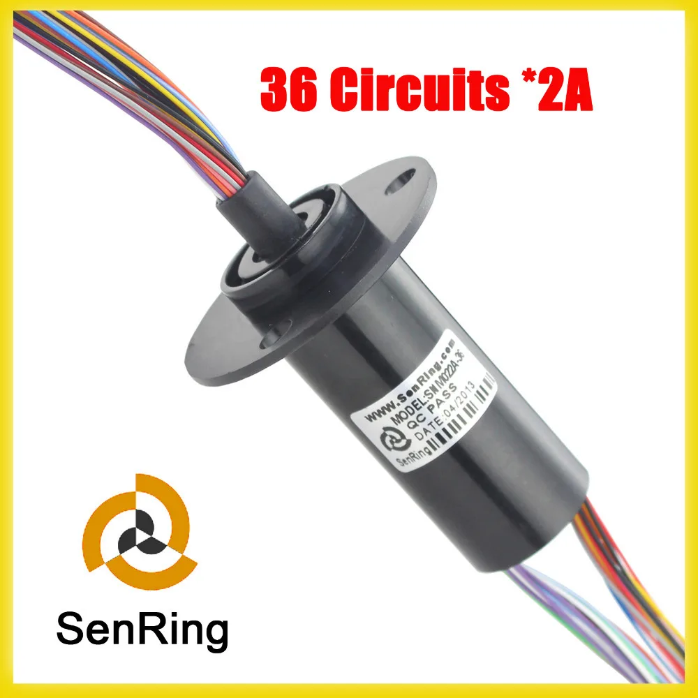 

Shenzhen manufactory of Capsule Slip ring 22 mm with 36 circuits with 2A signal