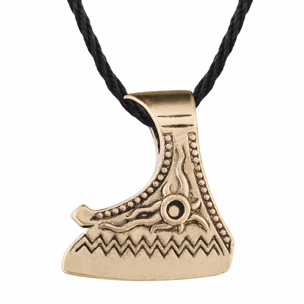 Nostalgia Slavic Pendant Perun Axe Necklace Viking Axes Son Of The Sun Amulet Pagan Talisman Jewelry