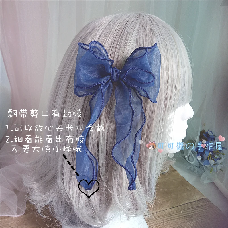 Japanese girl heart soft soft sister sister oversized bow clip Lolita torture disson al eddy top clip hair hair