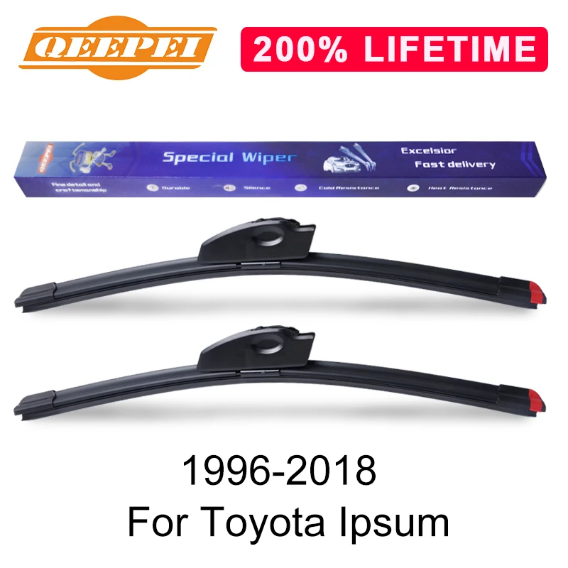 

QEEPEI Replace Wiper Blade For Toyota Ipsum 1996-2018 Silicone Rubber Windshield Windscreen Wiper Auto Car Accessories