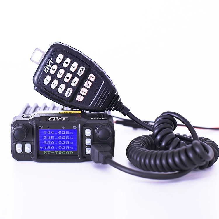 QYT – radio bidirectionnelle mobile pour voiture, Mini radio de base, walkie-talkie monté sur véhicule, 4 bandes, Quad bande, veille, KT-7900D