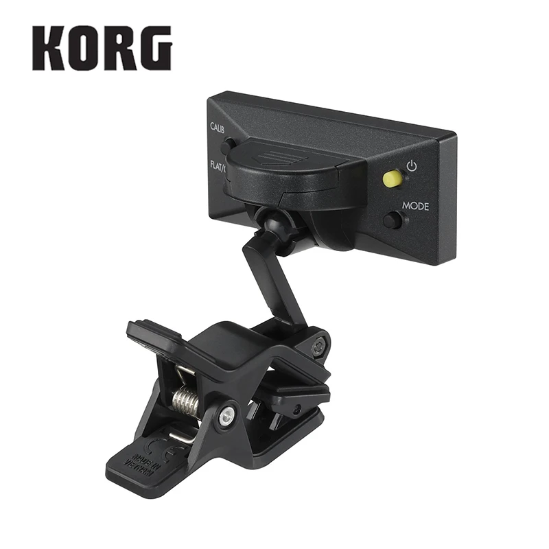 KORG AW4GBK PitchCrow-G Clip-On Guitar Tuner With Color LCD, Black