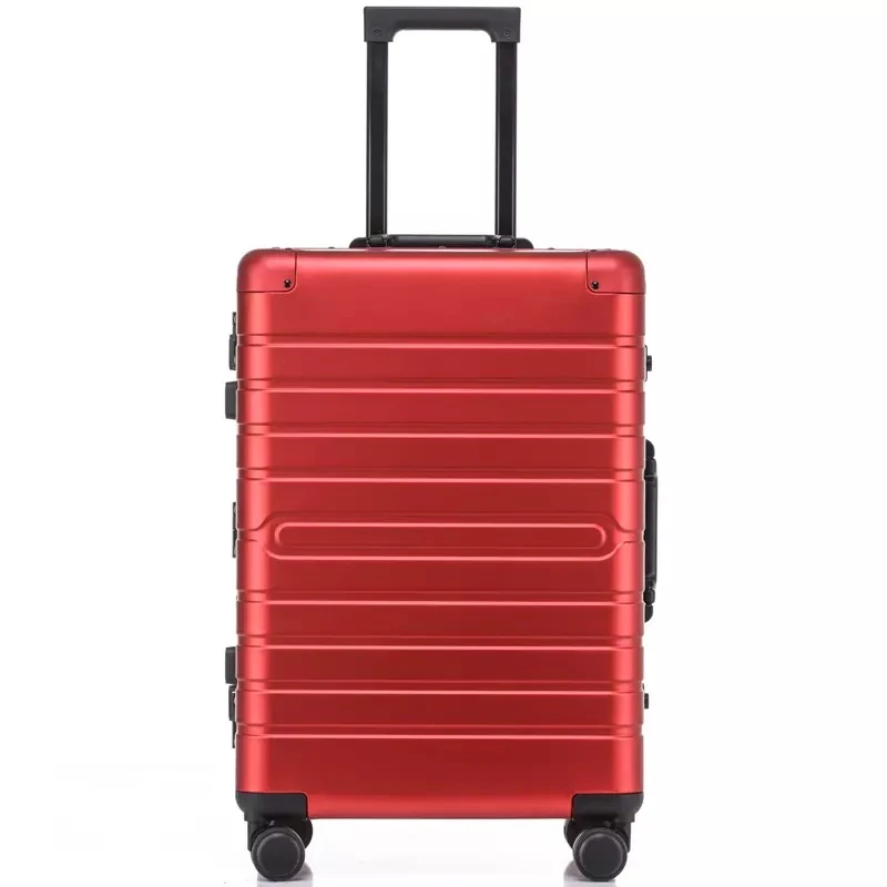 New Women Fashion All aluminum high quality durable Rolling Luggage bag Men Spinner brand business Trolley Suitcase Travel bag