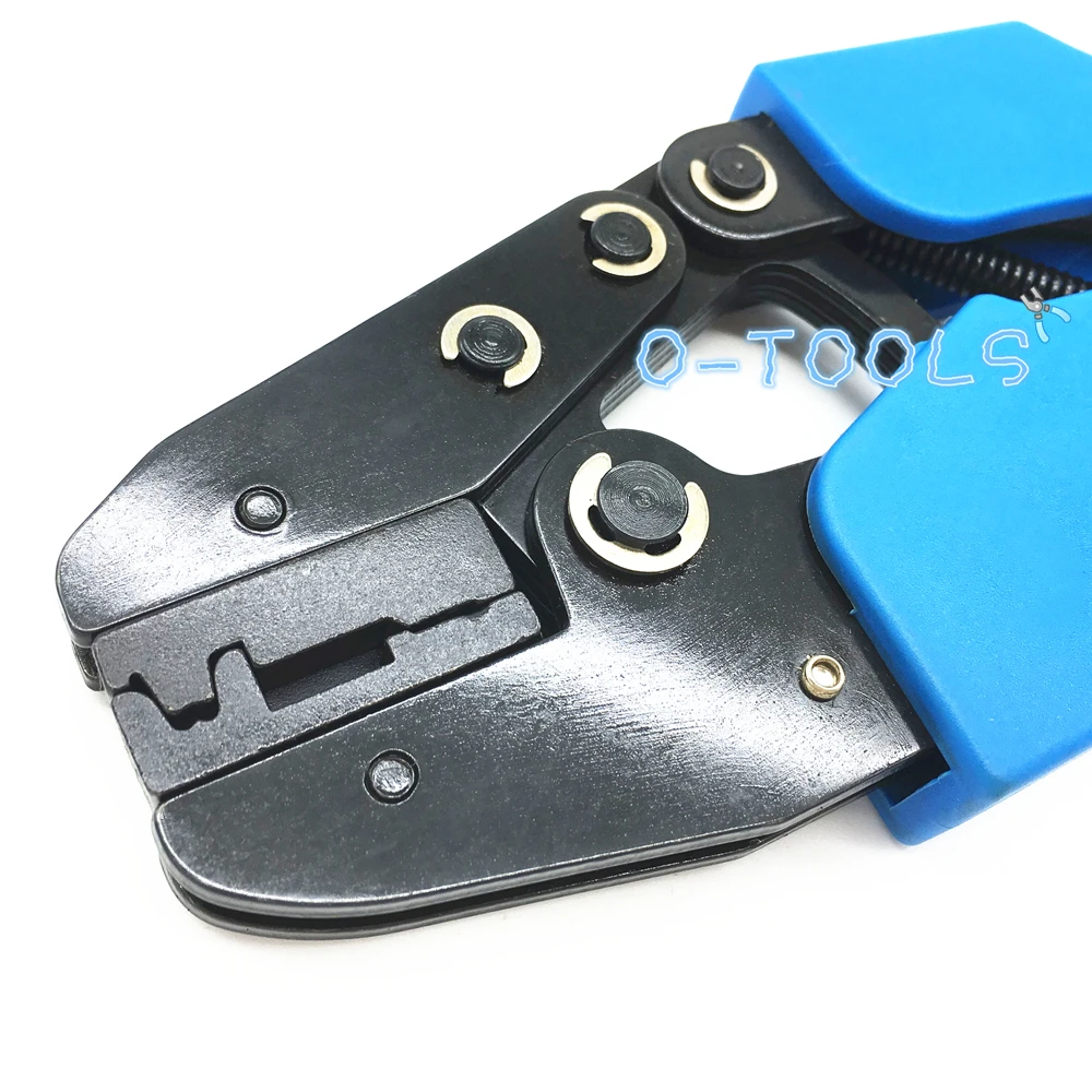 Ratcheting crimping tool for copper 6.3 crimp terminal 6.3mm² flag type uninsulated spring connector pliers AN-06FL crimper