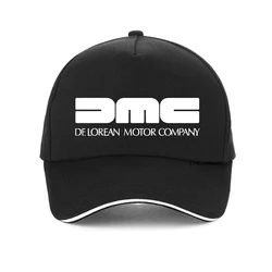 Marka Delorean Motor Company czapka z daszkiem powrót do przyszłości czapki filmowe moda Unisex regulowany 100% bawełna Snapback tata kapelusz