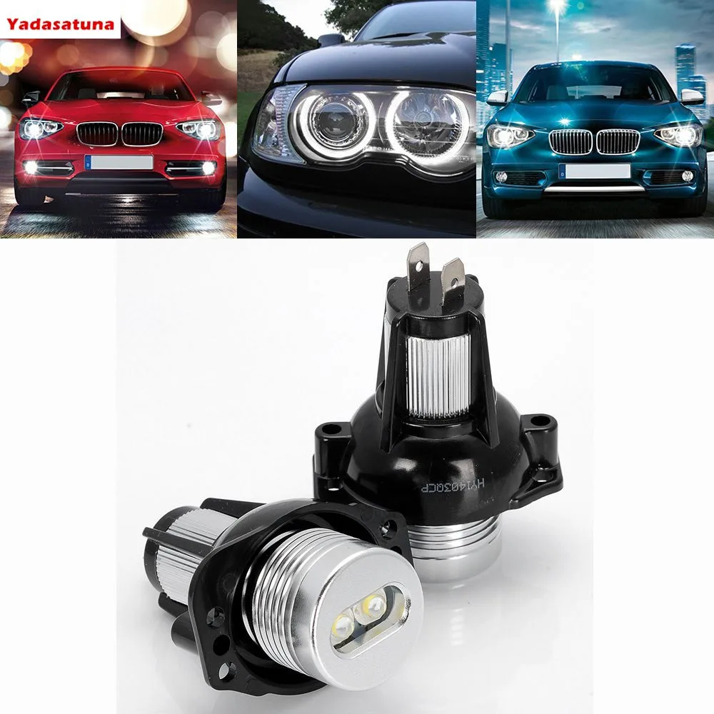 Cặp Trắng Cao Cấp 6W Đôi Mắt Thiên Thần Hào Quang Vòng LED Bút Sáng Cho 2006 2007 2008 BMW E91 325i 325xi 328i 328xi