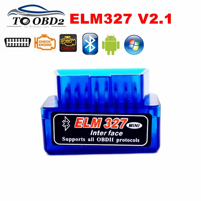 Super MINI ELM327 Neueste Version V2.1 Neuer Auto-OBD-Scanner Codeleser-Tool ELM 327 Bluetooth für Android/Symbian OBD2-Scanner