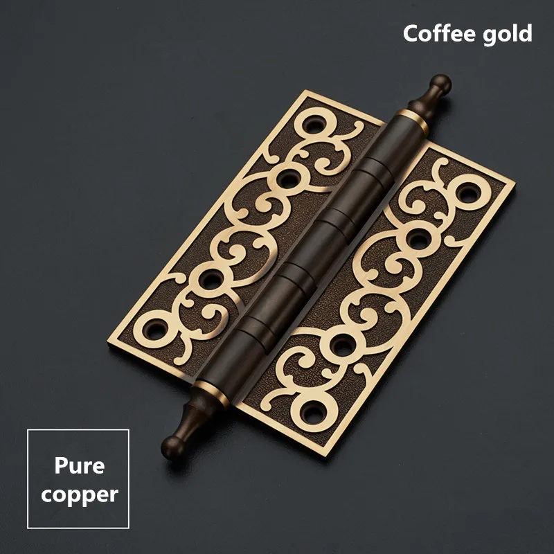 

4-inches ，5-inches All copper door hinge European style coffee gold rose gold Door hardware