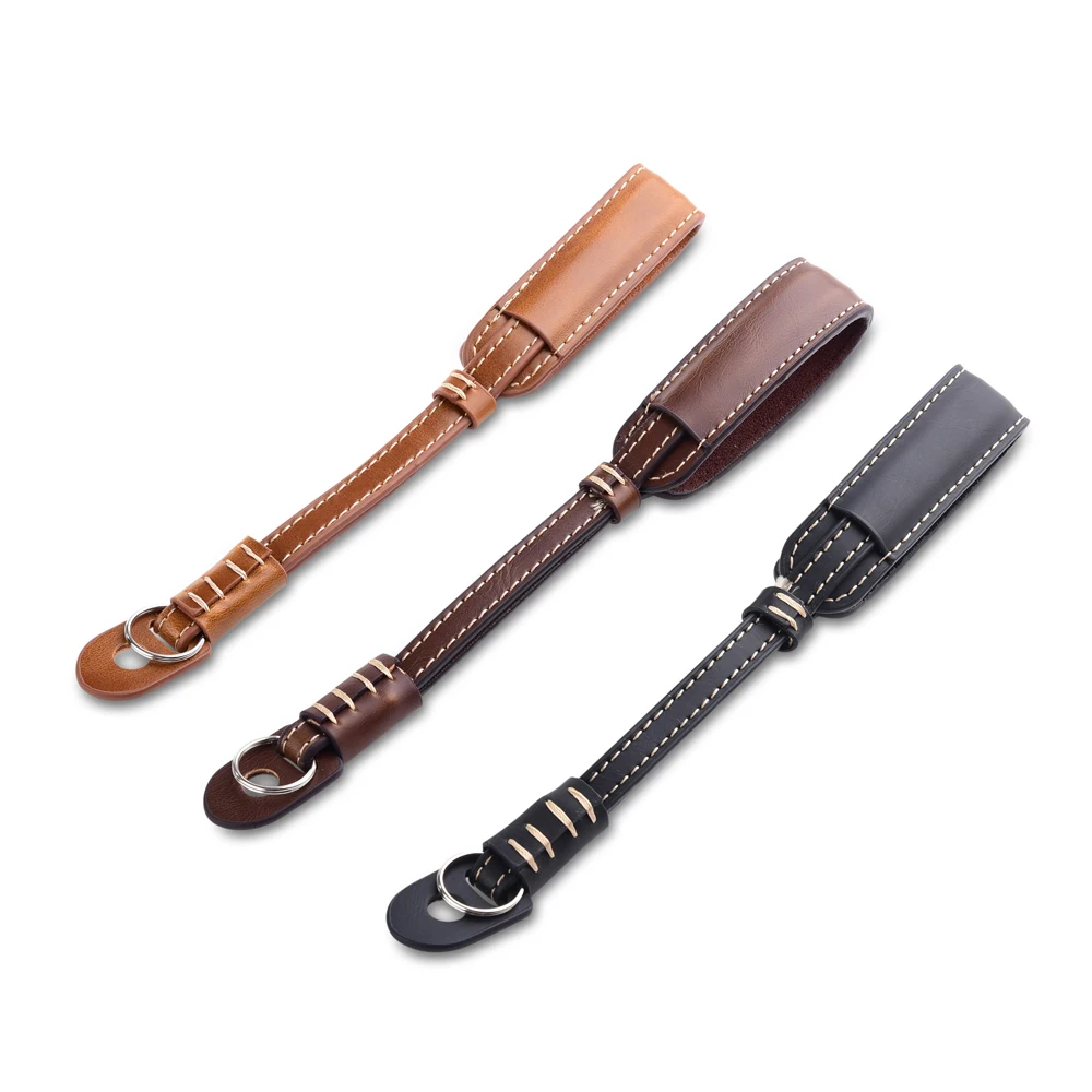 PU Leather Camera Wrist Hand Strap Double Layer Flexible for Sony Alpha a6500 a6000 a5100 a5000 A7R A7 A7S A7II 3 A7M3 A7RM3