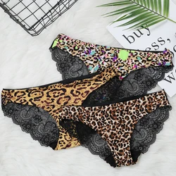 Sexy Lace Panties For Women Seamless Ultra-thin Underwear Leopard G String Women's Panties Intimates briefs