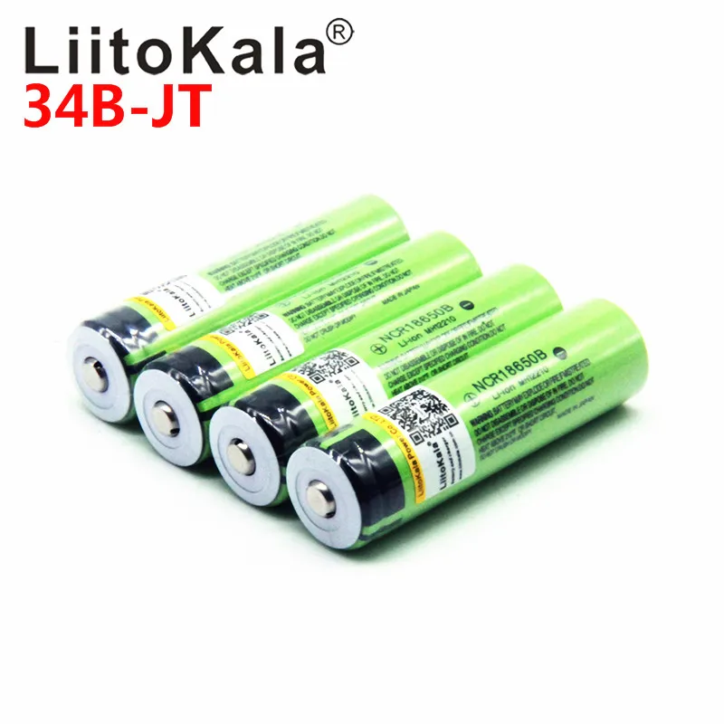 1-10 sztuk LiitoKala 34B 100% nowy oryginał NCR18650B 3.7v 3400 mah 18650 akumulator litowy baterii latarki