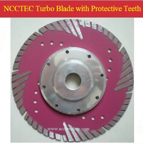 

12'' NCCTEC Diamond turbo saw blade with protective teeth ( 5 pcs per package) | 300mm DRY granite marble cutting blade