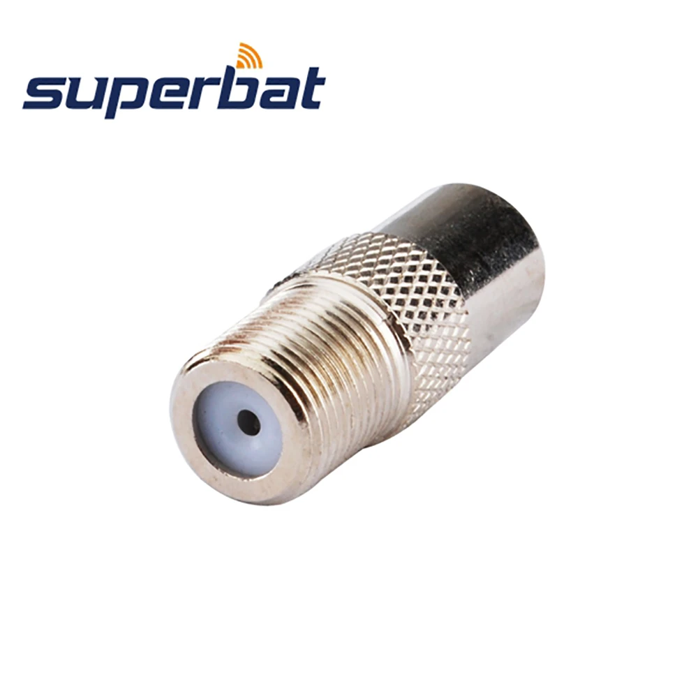 Superbat-Digital TV Male to F Female Straight RF Coaxial Connector, DVB-T USB 2.0, 5Pcs