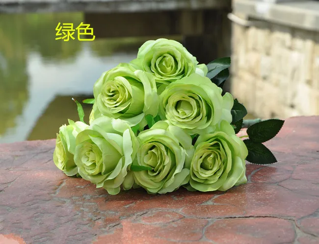 Factory outlets] France rose silk flower artificial flowers simulation flower factory opened housewarming wedding with flowers