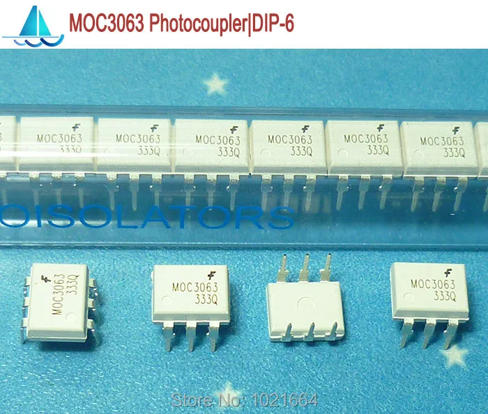 10pcs/lot MOC3063  DIP-6 Photocoupler Photo Coupler FAIRCHILD Original