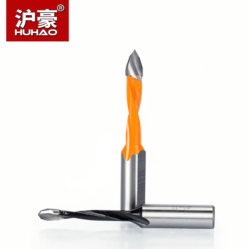 HUHAO 1pc Woodworking Drill Bits Overlength 70mm  Dia. 5-10mm  Router Bit for Making Hole of Wood Carbide Drilling