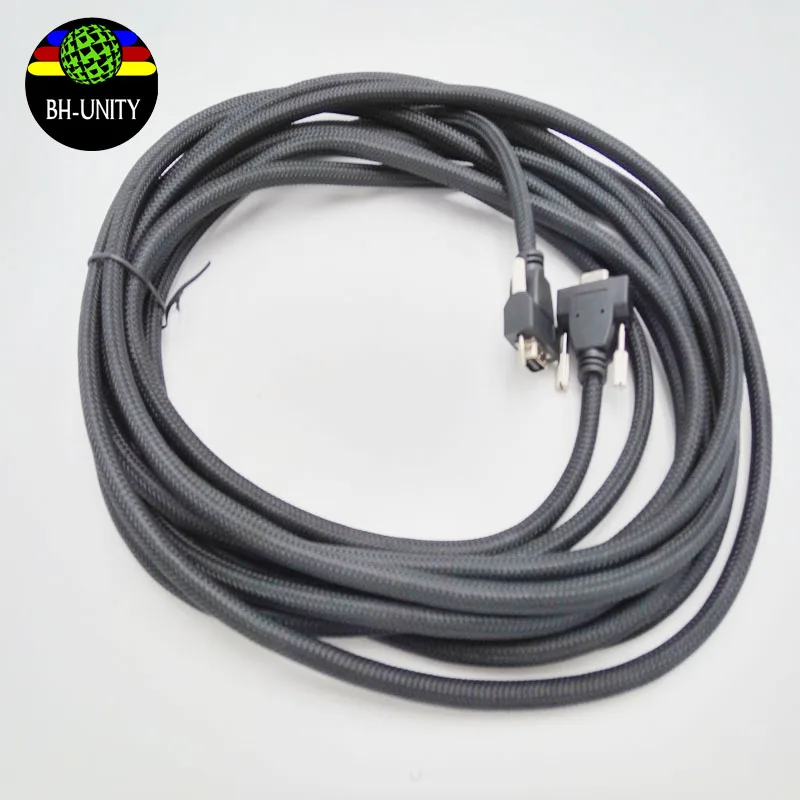 Best price! 6M black DX5 high density cable / Eco solvent printer Allwin Human Xuli X6 LVDS data cable