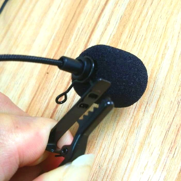 NEW 150cm High Quality 1.15M Gopro Mini USB External Microphone with Collar Clip on Mic for Gopro Hero 4 3+ 3 Camera Accessories