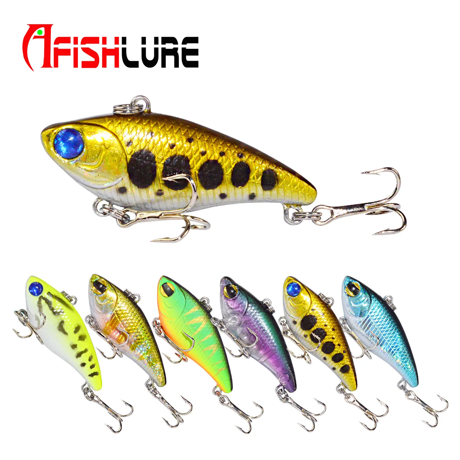 2018 New Vib Fishing Lure Good Quality 39mm/3.3g Plastic Fake Lure