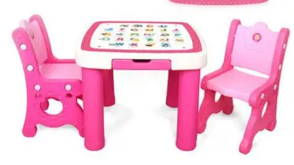 Baby Kind Bureau Stoelen En Tafels Pakken. Plastic Leren Tafel. Een Stoel