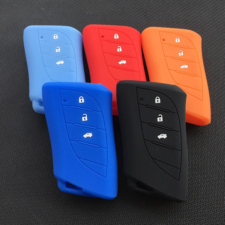 silicone car key cover case for lexus LC LS ES  es200 250 260 300h 2018 3button smart key