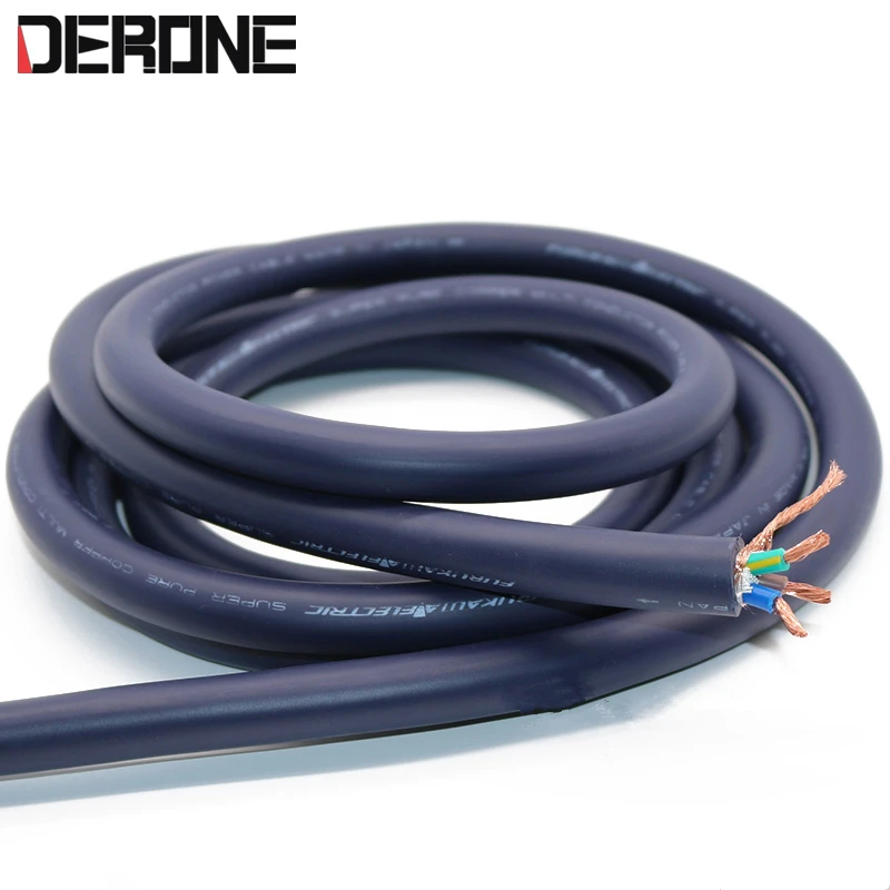 Hifi power kabel 5N sauerstoff-freies kupfer netzkabel Schild wichtigsten power linie 1 meter made in Japan für verstärker