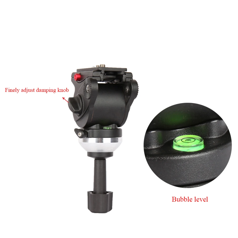 DHL ฟรี JY0509A Professional ขาตั้งกล้องอลูมิเนียมขาตั้งกล้องของเหลวลากหัวขาตั้งกล้อง DSLR สำหรับกล้องกล้องวิดีโอ