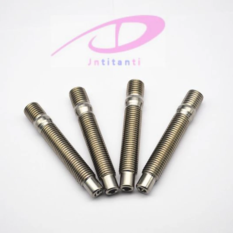 Jntitanti  M12*1.5*55-100mm (20 pieces stud) Gr5 titanium wheel stud conversion kit for Germany car