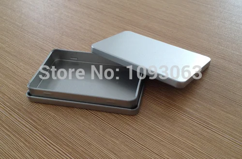 Pack of 10 Square Metal Box Container Business Card Poker Bank Credit Card Holder Storage Matt Silver