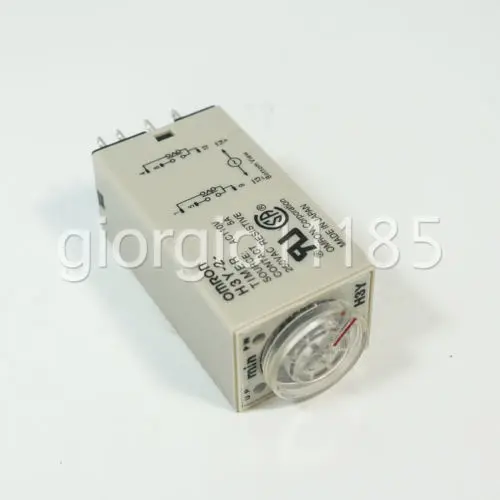 AC 220V Delay Timer Time Relay 0~60 Second H3Y-2 & Base