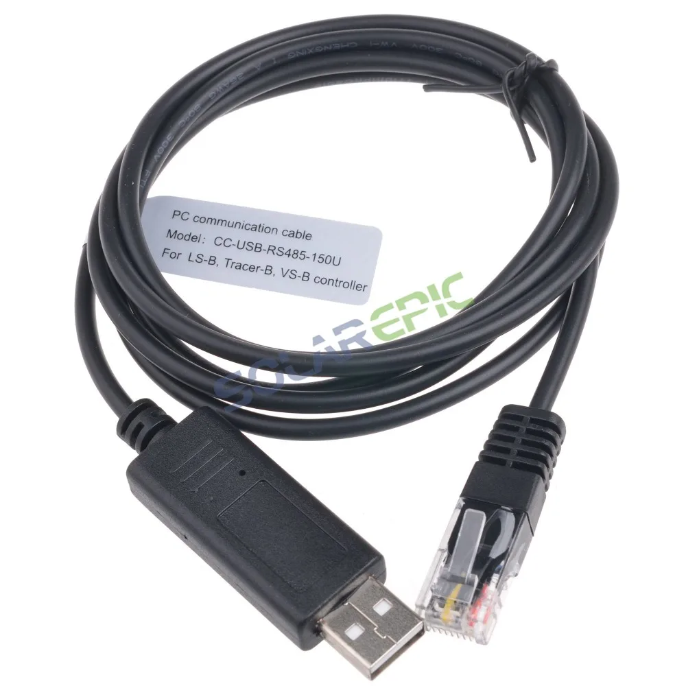 Monitoring Adapter RS485 to USB Use For Epever/Epsolar Solar Charge Controller CC-USB-RS485-150U PC Communication Cable