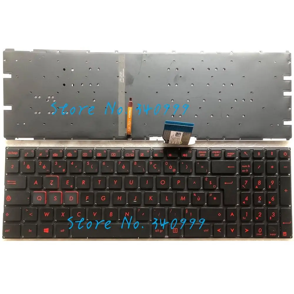 AZERTY French Laptop Keyboard For ASUS GL502 GL502V GL502VS-WS71 GL502VM-DS74 GL502VT-DS72 Backlit NEW