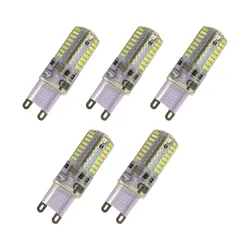 5pcs G9 LED 램프 따뜻한/자연/차가운 흰색 다이오드 전구 64 LED AC220V/110V 샹들리에 가정용 할로겐 스포트 라이트를 대체