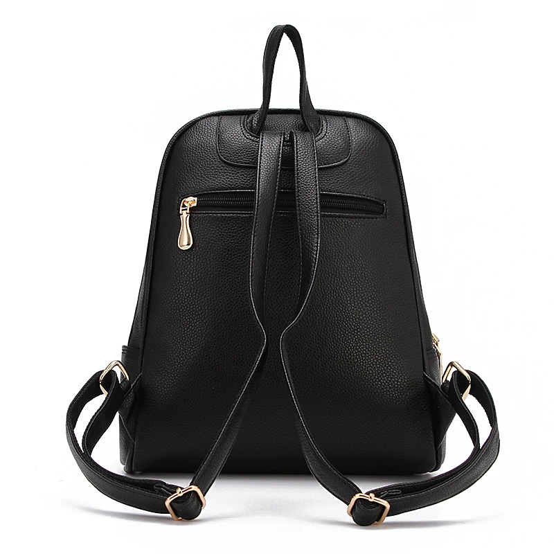 2015 New Casual Women Backpack Female PU Leather Women\'s Backpacks Bagpack Bags Travel Bag back pack Free Shipping