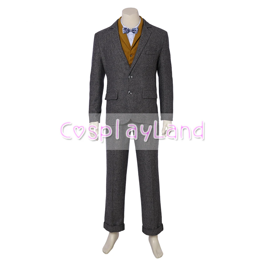 Costume de Cosplay des Crimes de GrindelEuNewt Scamander pour Homme, Déguisement d'Halloween, Ensemble Complet, Fait sur Mesure