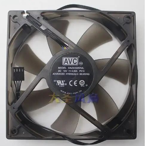 

AVC DAZA1225R2L 12V 0.60A 12CM 120*120*25mm 4 line temperature control fan