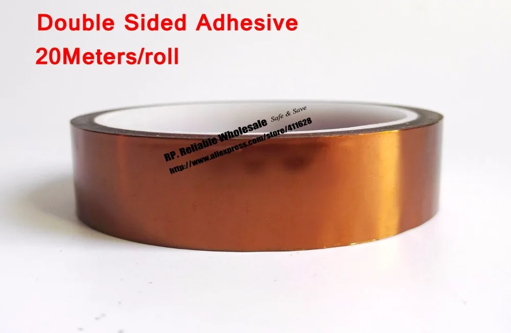 130mm*20M 0.1mm Thick, Heat Withstand, Two Side Adhension Tape, Poly imide for BGA, Transformers