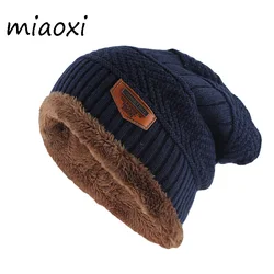 New Winter Warm Beanies Skullies Fashion Adult Men Letter Wool Hat Cotton Top Women Knitted Bone Soft Male Bonnet Unisex Hats