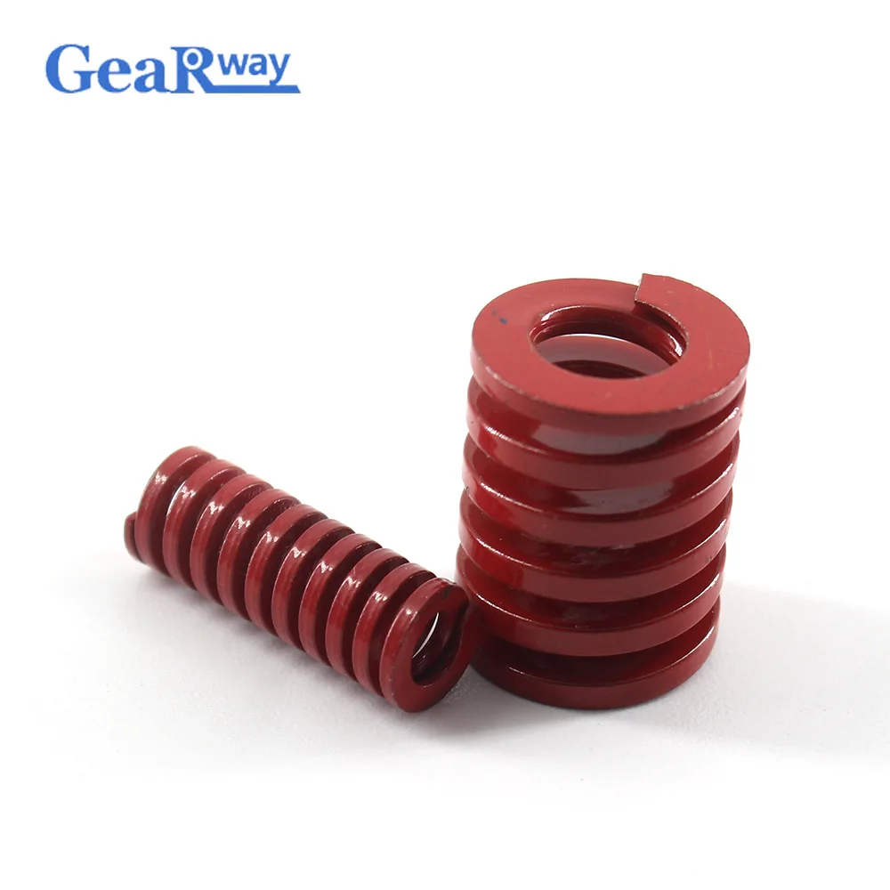 

Gearway Red Die Spring Long 38% Compression Ratio Mould Spring TM27x60/27x65/27x70/27x95/27x100mm Compression Die Spring