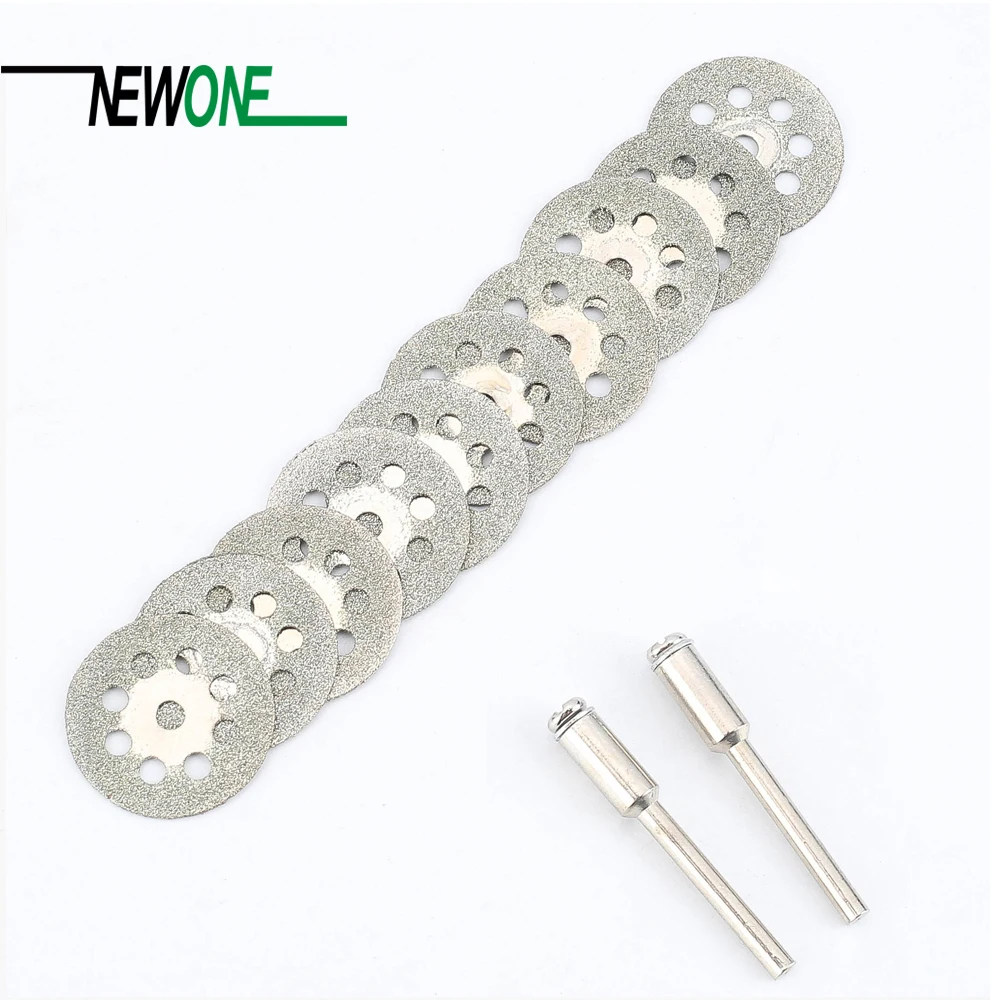 10Pcs 22mm Rotary Tool Accessory Diamond Cut Off Wheel Disc Fits Proxxon Dremel Rotary Tools Craftsman