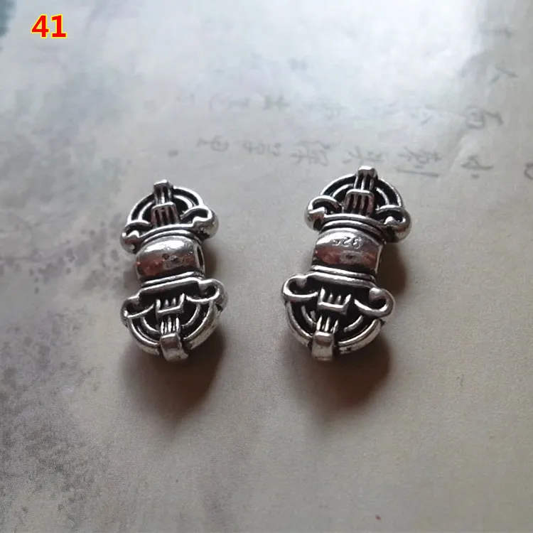 20pcs/lot Fashion Design Tibetan Silver Metal Spacer Beads 18x9mm Buddhism Decoration Charm Beads DIY Jewelry Making Accessories