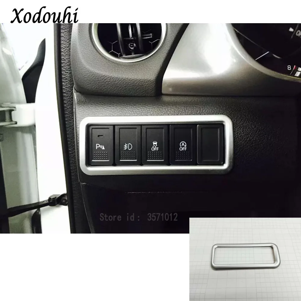 For Suzuki Vitara Escudo 2016 2017 2018 2019 2020 Detector Styling ABS Stick Front Head Fog Light Switch Button Trim Frame Lamp