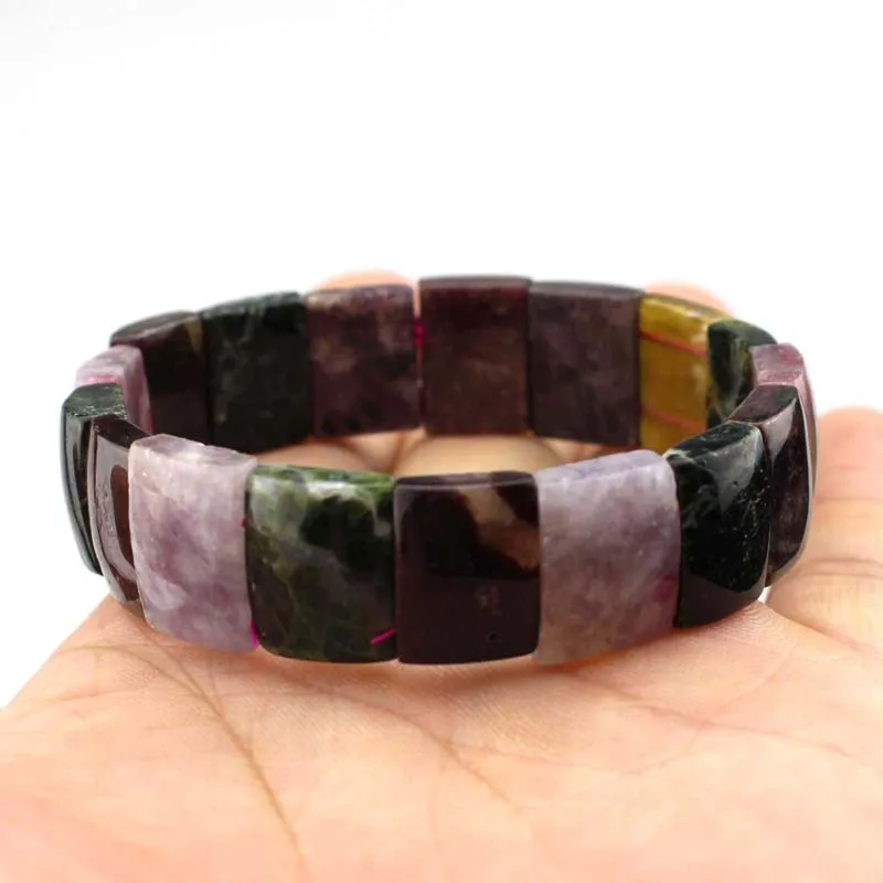 natural tourmaline stone beads bracelet natural energy stone bracelet DIY jewelry for woman  wholesale !